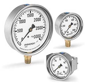 1008S/SL 63/100mm Pressure Gauge 1.6% Accuracy
